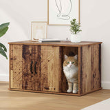 Kattenhuis 85 X 55 X 50 Cm Bewerkt Hout