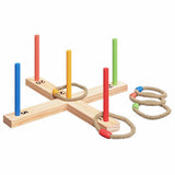 Ringwerpspelset Veelkleurig 41 X 41 X 16 Cm Massief Grenenhout