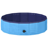Opvouwbaar Zwembadd Voor Honden En Blauw 80 X