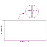 Sportbeschermingsmat Zwart 120 X 60 X 0,6 Cm Pvc Met Hoge Dichtheid
