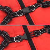 Hondenjas Met Harnas Rood L52 Fleece En Polyester