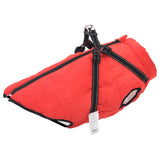 Hondenjas Met Harnas Rood L52 Fleece En Polyester