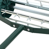 Lawn Roller Pull Met Aerator Klemmen Groen 127,5 X 44 Cm Staal