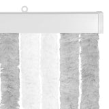 Insecten Gordijn Chenille En . Lichtgrijs En Wit (Dubbele Strip)