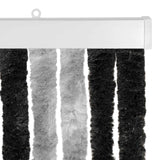 Insecten Gordijn Chenille En 100% Pp Grijs En Zwart (Dubbele Strip)