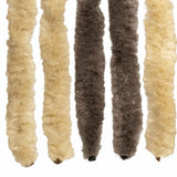 Insecten Gordijn Chenille , Donkerbruin En Beige (Dubbele Strip)