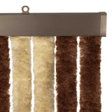 Insecten Gordijn Chenille En 100% Pp Bruin En Beige (Dubbele Strip)