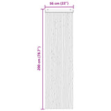 Insecten Gordijn Chenille En 100% Pp Bruin En Beige (Dubbele Strip)