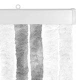 Insecten Gordijn Chenille En 100% Pp Grijs En Wit (Dubbele Strip)