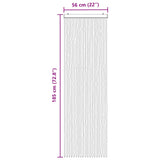 Insecten Gordijn Chenille En 100% Pp Grijs En Wit (Dubbele Strip)