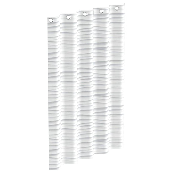 Eisl Douchegordijn Met Golf 200X180X0,2 Cm Wit