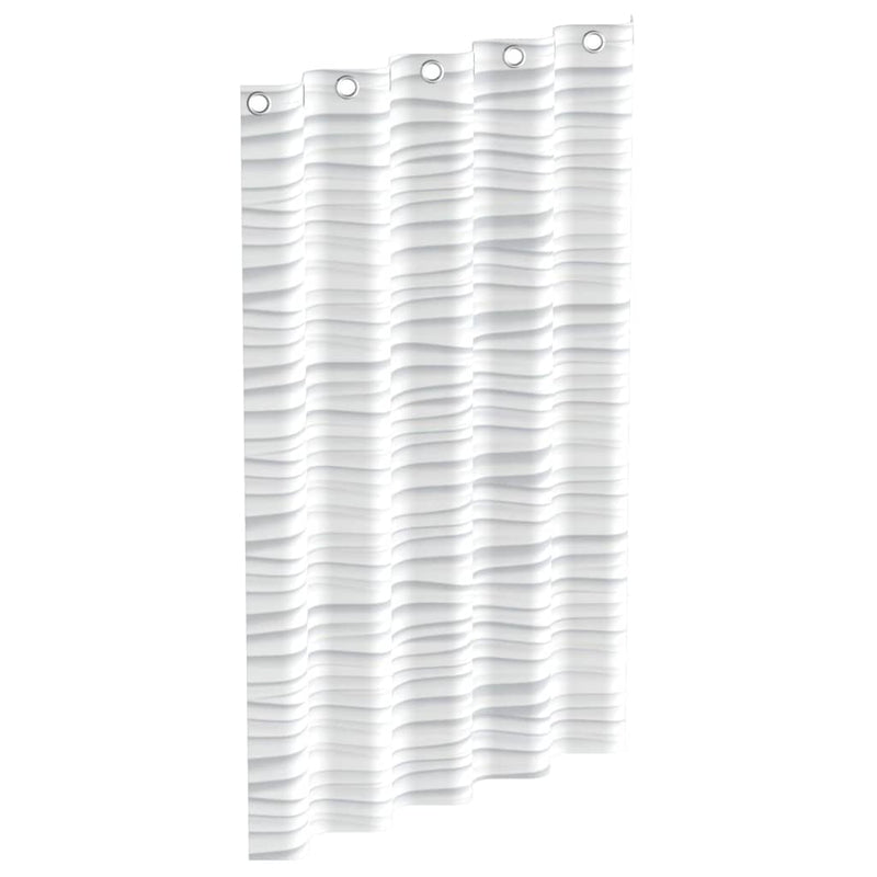 Eisl Douchegordijn Met Golf 200X180X0,2 Cm Wit