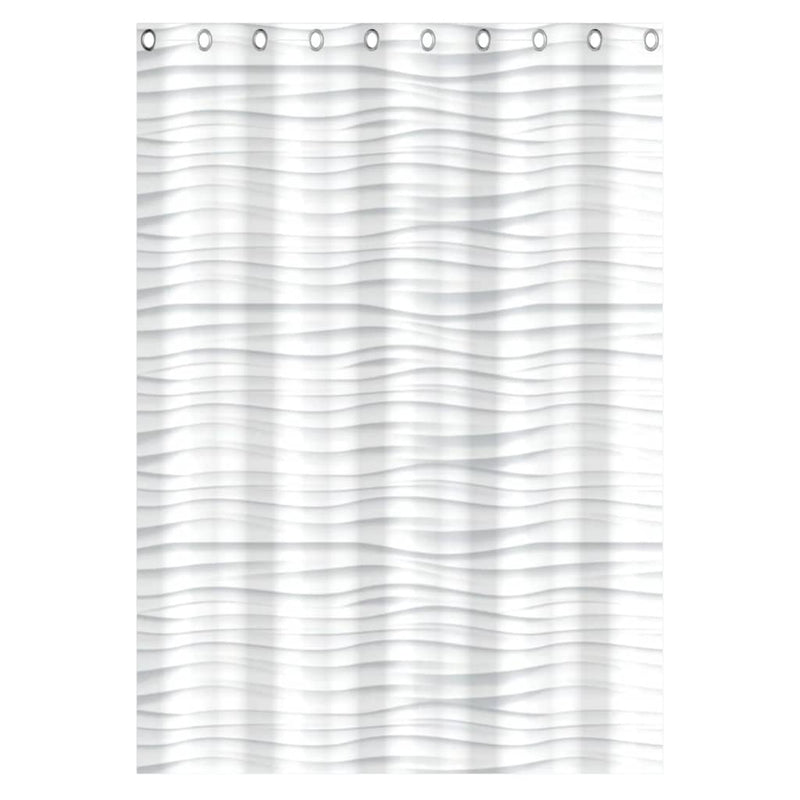 Eisl Douchegordijn Met Golf 200X180X0,2 Cm Wit