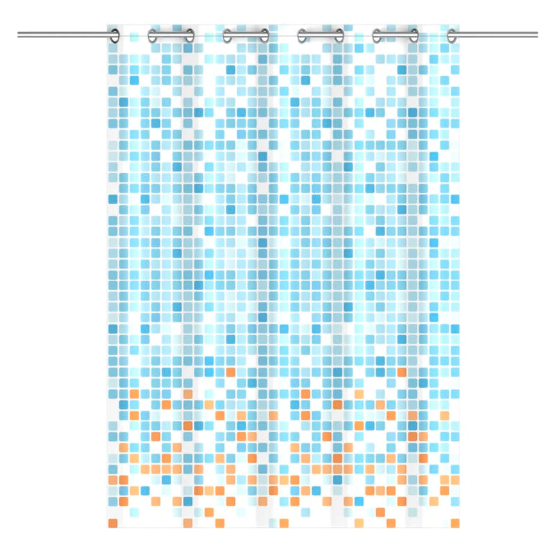Eisl Douchegordijn Met Mozaïek 200X180X0,2 Cm Blauw En Oranje