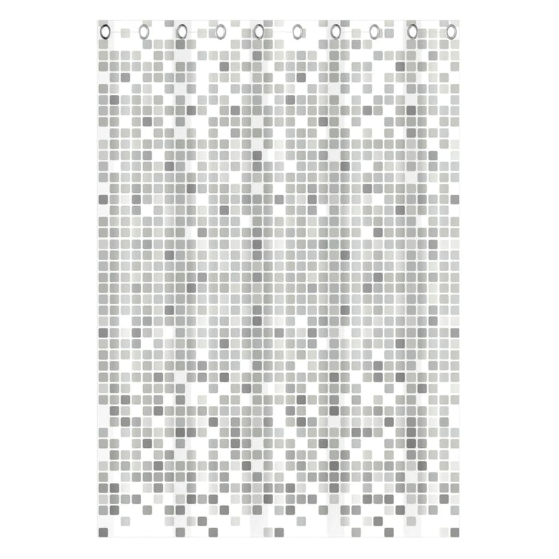 Eisl Douchegordijn Met Mozaïek 200X180X0,2 Cm Grijs