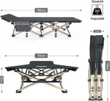 ATORPOK SHOP Campingbed - opklapbaar logeerbed tot 200 kg, extra breed vouwbed