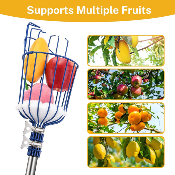 Fruitplukker met telescopische steel tot 4 meter - Fruitgrijper MaidMAX