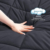 4 Seizoenen dekbed - all-seasons- quilt 300 gsm microvezel - Diverse maten - Antraciet, WAVVE