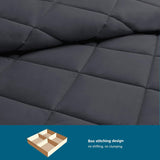 4 Seizoenen dekbed - all-seasons- quilt 300 gsm microvezel - Diverse maten - Antraciet, WAVVE