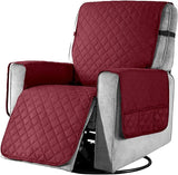 Fauteuilbeschermer Armstoelbeschermer met zakken, 1 Zits - Bordeaux- YancLife