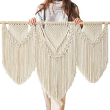Model I Grote macramé wandhanger ter decoratie - Boho Geweven Wandkleed en Wanddecoratie - 110x82cm Hibisaws