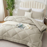4 Seizoenen dekbed - all-seasons- quilt 300 gsm microvezel - Diverse maten - Beige, WAVVE