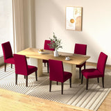 Elastische Stoelhoezen – Bordeaux Dioxide