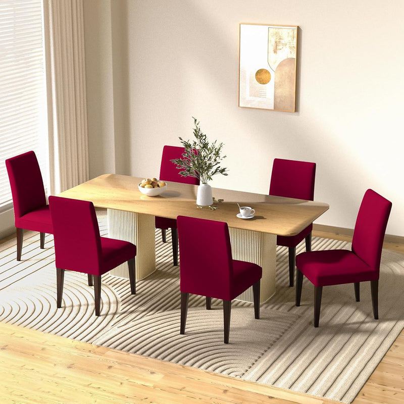 Elastische Stoelhoezen – Bordeaux Dioxide