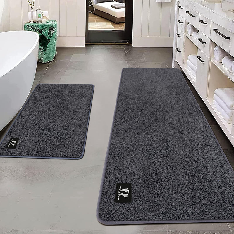 Antislip absorberende badmat - Diverse maten - Grijs, RTBQJ-AT