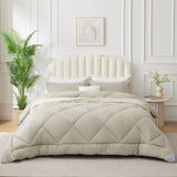 4 Seizoenen dekbed - all-seasons- quilt 300 gsm microvezel - Diverse maten - Beige, WAVVE