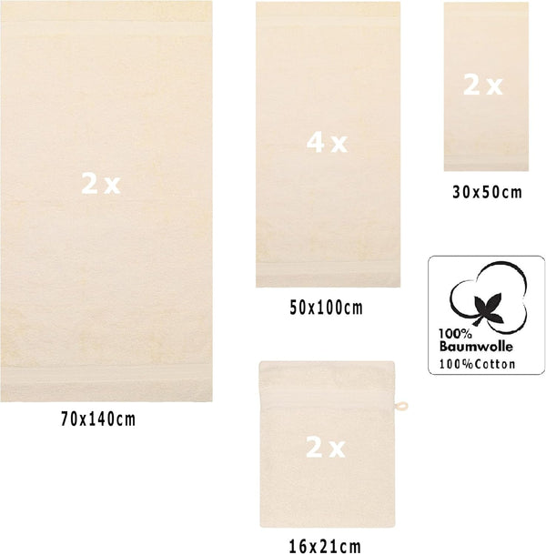 10-delige Premium Handdoekenset - Beige Betz
