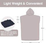 Microvezel badstof surfponcho voor volwassenen (uniseks) – badponcho/badjas voor sauna, dames en heren –  Groen Kato Tirrinia