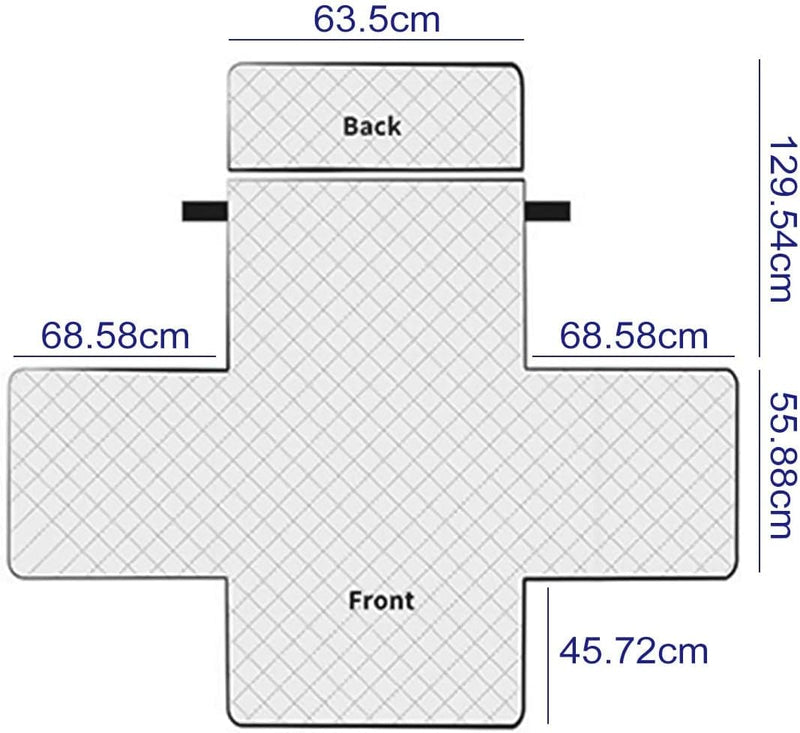 Fauteuilbeschermer Armstoelbeschermer met zakken, 1 Zits - Bordeaux- YancLife