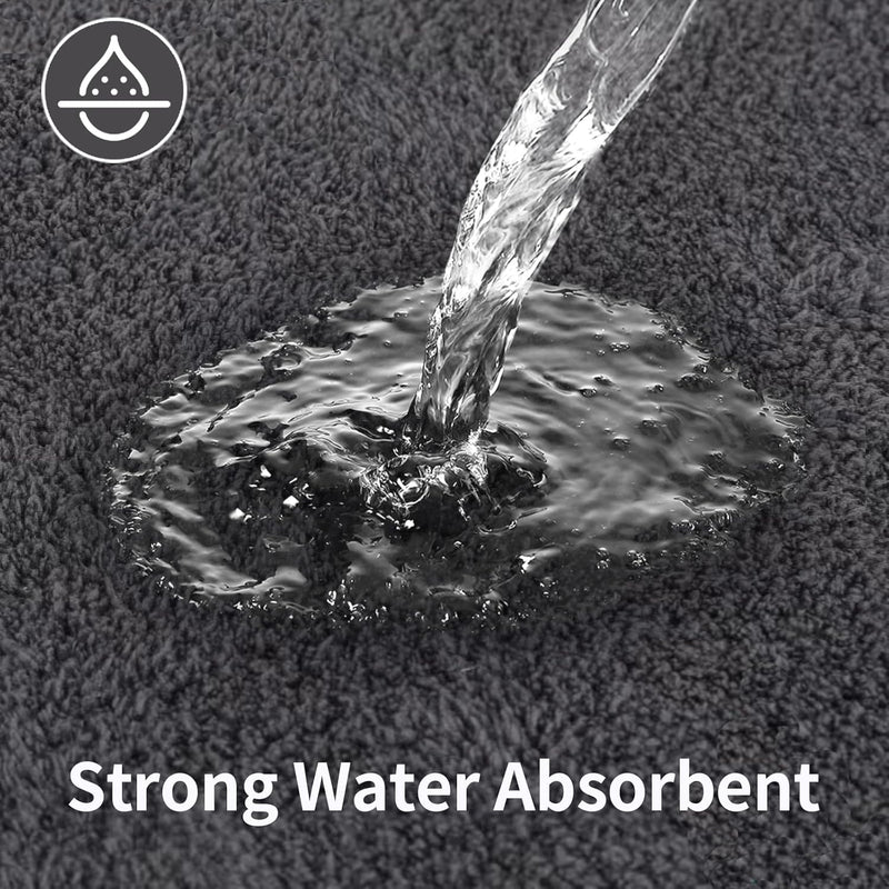 Antislip absorberende badmat - Diverse maten - Grijs, RTBQJ-AT