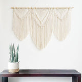 Model I Grote macramé wandhanger ter decoratie - Boho Geweven Wandkleed en Wanddecoratie - 110x82cm Hibisaws