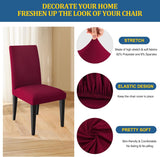 Elastische Stoelhoezen – Bordeaux Dioxide