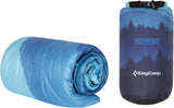 KingCamp Waterdichte lichtgewicht campingdeken - opvouwbare reisdeken voor outdoor, 199 x 145 - Blauw Bos