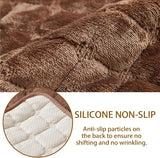 Premium beschermhoes voor fauteuil en tv-stoel-  met zakken en elastische band - bruin, 1 zit (53 x 190 cm) SEMGABO