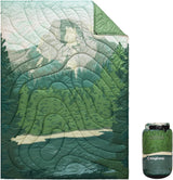 KingCamp Waterdichte lichtgewicht campingdeken - opvouwbare reisdeken voor outdoor, 199 x 145 - Groen Bos