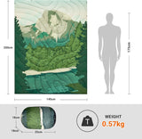 KingCamp Waterdichte lichtgewicht campingdeken - opvouwbare reisdeken voor outdoor, 199 x 145 - Groen Bos