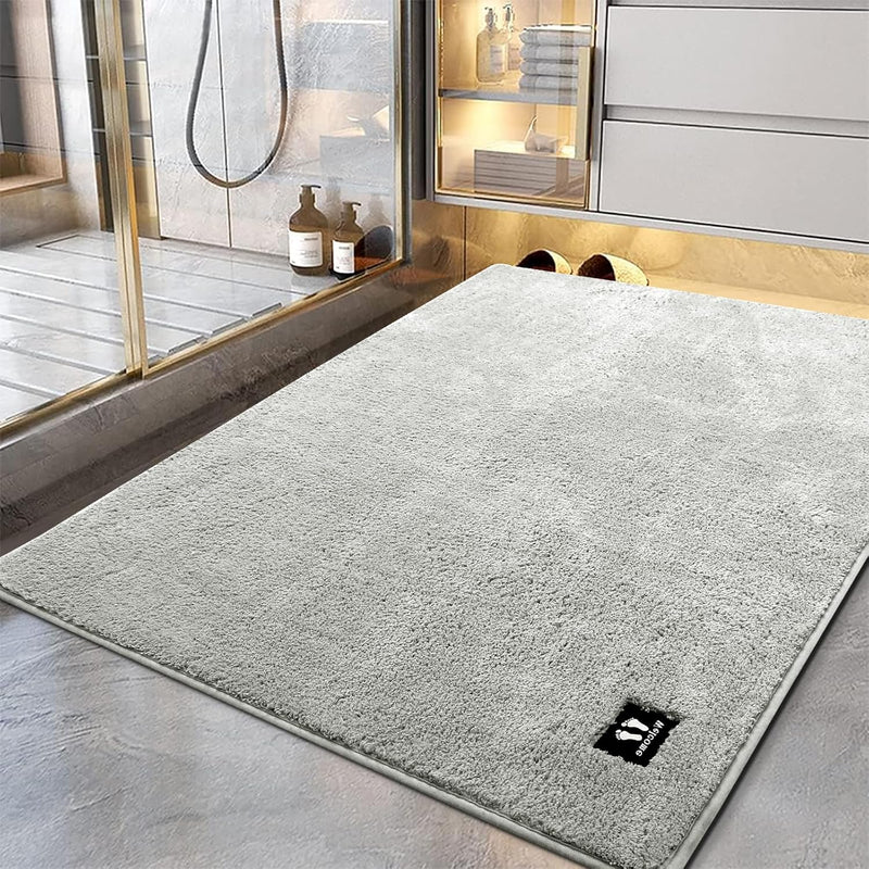 Antislip absorberende badmat - Diverse maten - Lichtgrijs, RTBQJ-AT