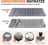 ATORPOK SHOP Campingbed - opklapbaar logeerbed tot 200 kg, extra breed vouwbed - Grijs, kussens