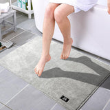 Antislip absorberende badmat - Diverse maten - Lichtgrijs, RTBQJ-AT