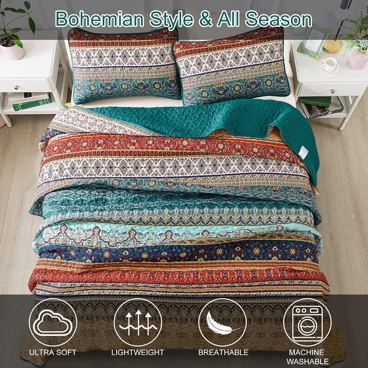 WONGS BEDDING Bedsprei, 240 x 260 cm, blauw, 3-delig kristalfluwelen quilt, omkeerbaar ontwerp, dekbed, zachte en comfortabele sofa-sprei voor bed met 2 kussenslopen 80 x 80 cm WONGS BEDDING Bedsprei, 240 x 260 cm, blauw, 3-delig kristalfluwelen quilt, omkeerbaar ontwerp, dekbed, zachte en comfortabele sofa-sprei voor bed met 2 kussenslopen 80 x 80 cm