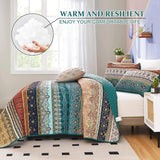 3-delige Boho chique beddensprei - Diverse maten met 2x kussensloop - Boho deken - WONGS BEDDING