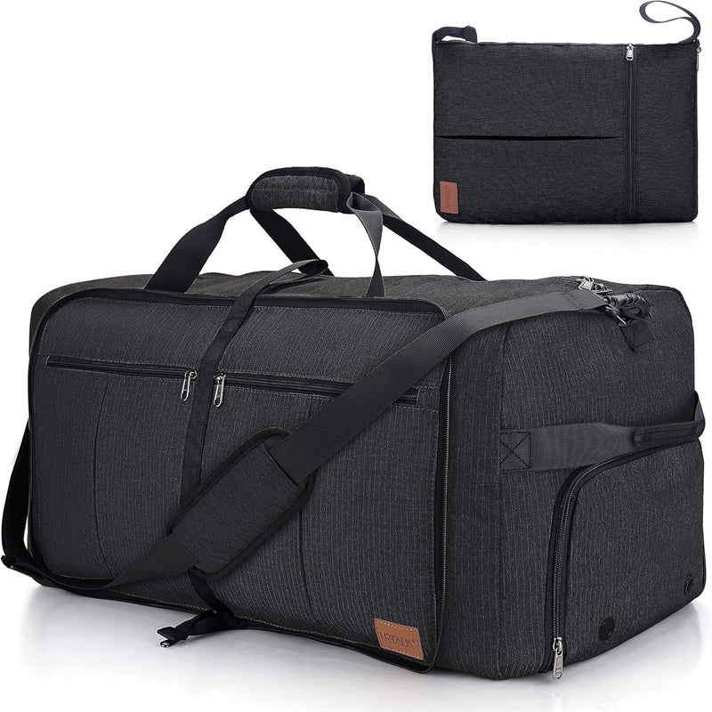 TravelZ 80-95 liter opvouwbare reistas - Black TravelZ 80-95 liter opvouwbare reistas - Black