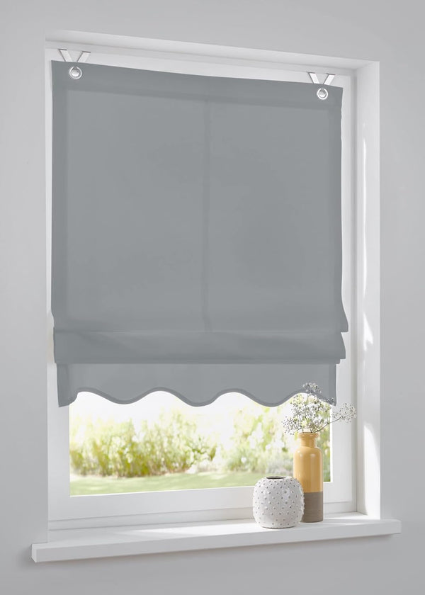Vouwgordijn 45/60/80/100/120x140cm - Grijs - Kutti