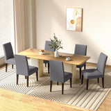 Elastische Stoelhoezen – Grijs Dioxide