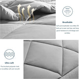 4 Seizoenen dekbed - all-seasons- quilt 300 gsm microvezel - Diverse maten - Grijs, WAVVE