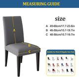 Elastische Stoelhoezen – Grijs Dioxide